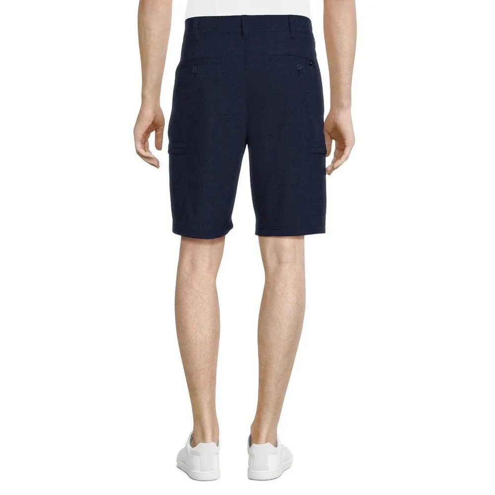 Birdie Bound-Big Men's-Cargo Golf Shorts-Inseam 9inch-Size 44-Navy Blue